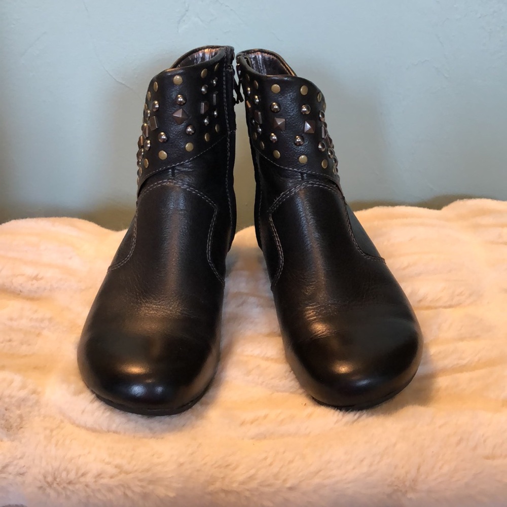 Taos Leather wedge boots Size 9 Mint condition - Picture 3 of 5